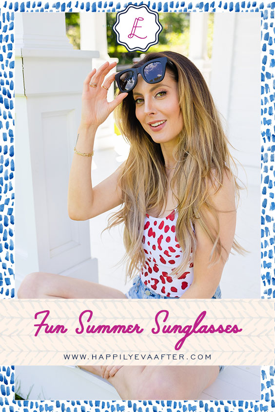 Eva Amurri shares a roundup of Fun Summer Sunglasses