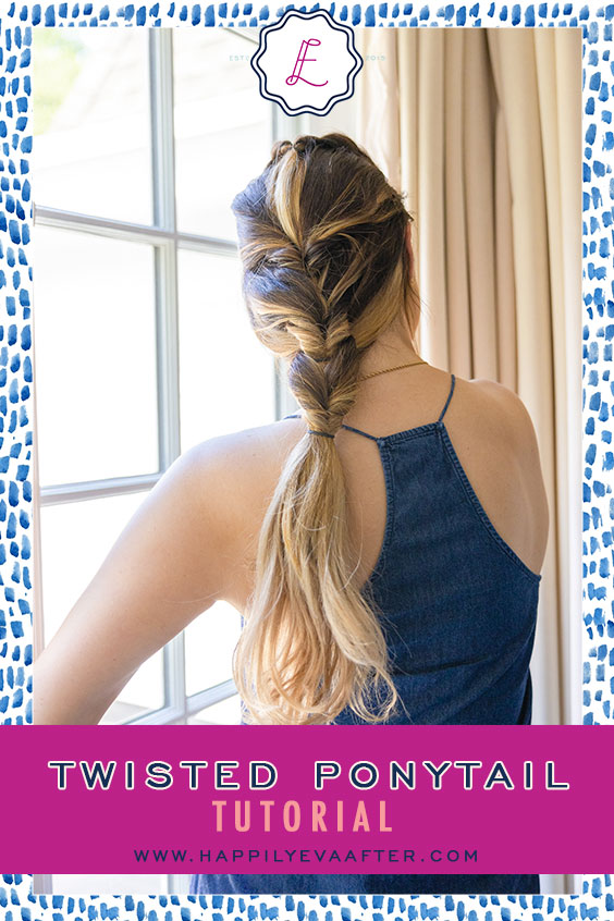 Eva Amurri shares a Twisted Ponytail Tutorial | Happily Eva After | www.happilyevaafter.com