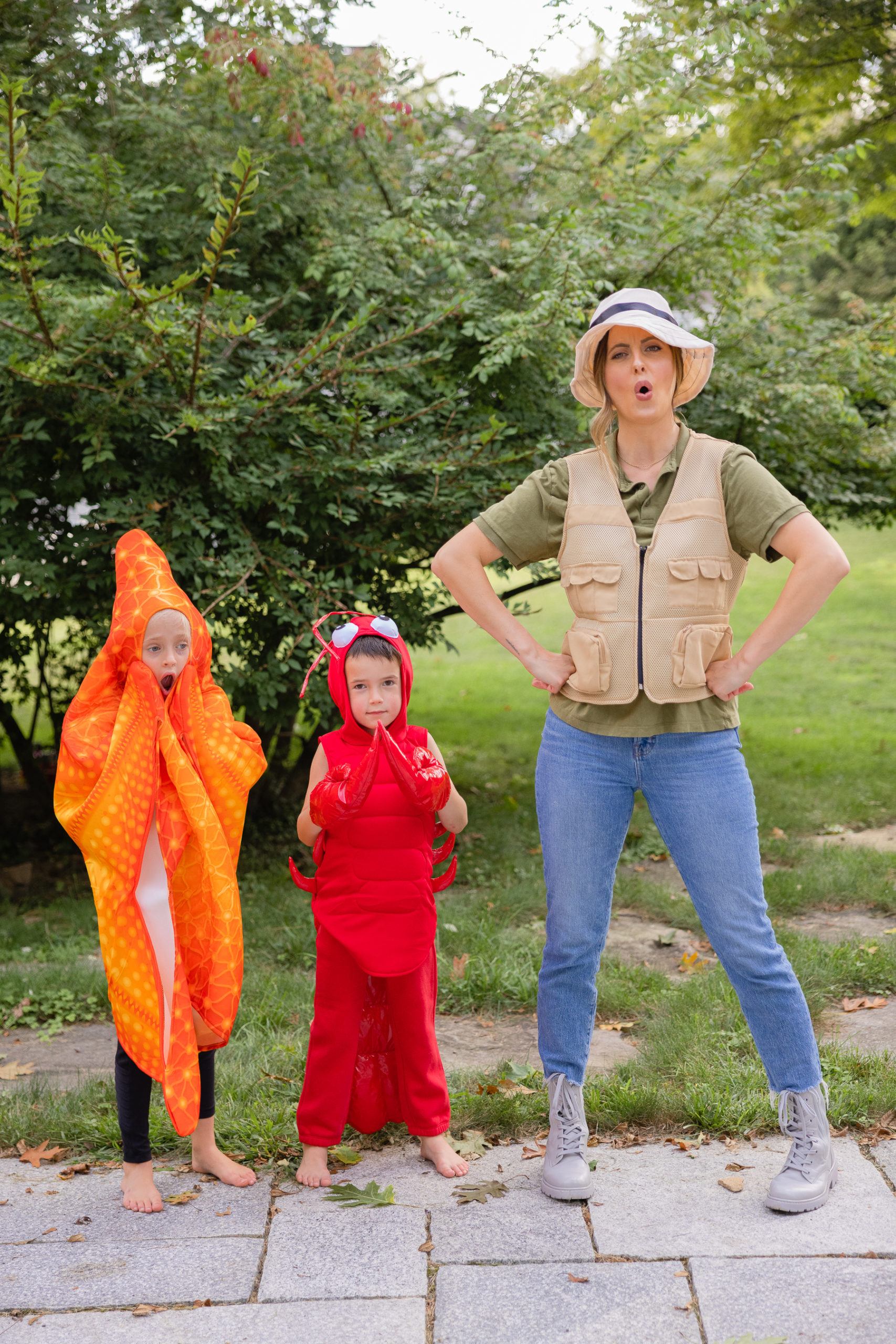 Fisherman homemade Halloween costume for boys