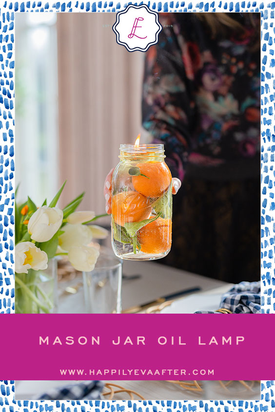 Eva Amurri shares her Mason Jar Oil Lamp