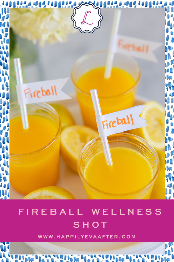 Eva Amurri shares the Fireball Wellness Shot Recipe