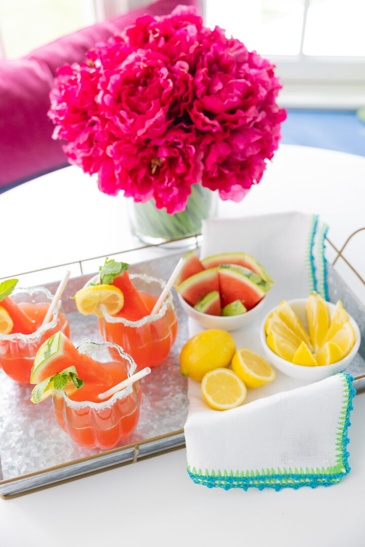 Eva Amurri shares her Watermelon & Mint Blended Lemonade Recipe