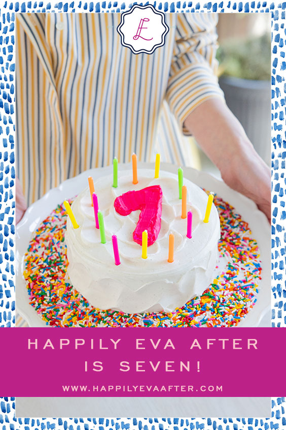 Eva Amurri shares the 7th Anniversary of Happily Eva After
