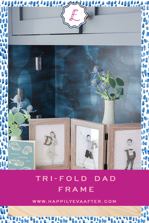 Eva Amurri shares her Tri-Fold Dad Frame for Father's Day