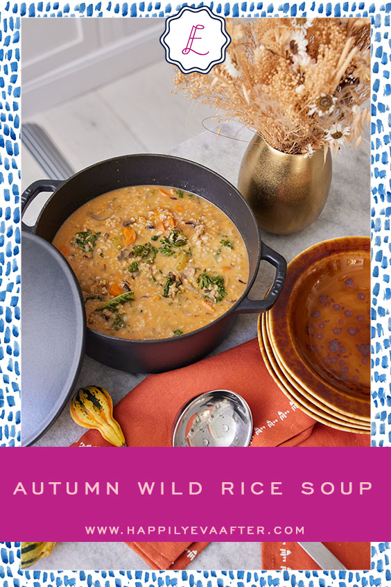 Eva Amurri shares her Autumn Wild Rice Soup