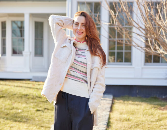 Eva Amurri shares her clothing pieces to stay cozy into Spring!