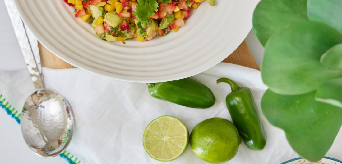 Eva Amurri shares her Avocado Strawberry Mango Salsa Recipe