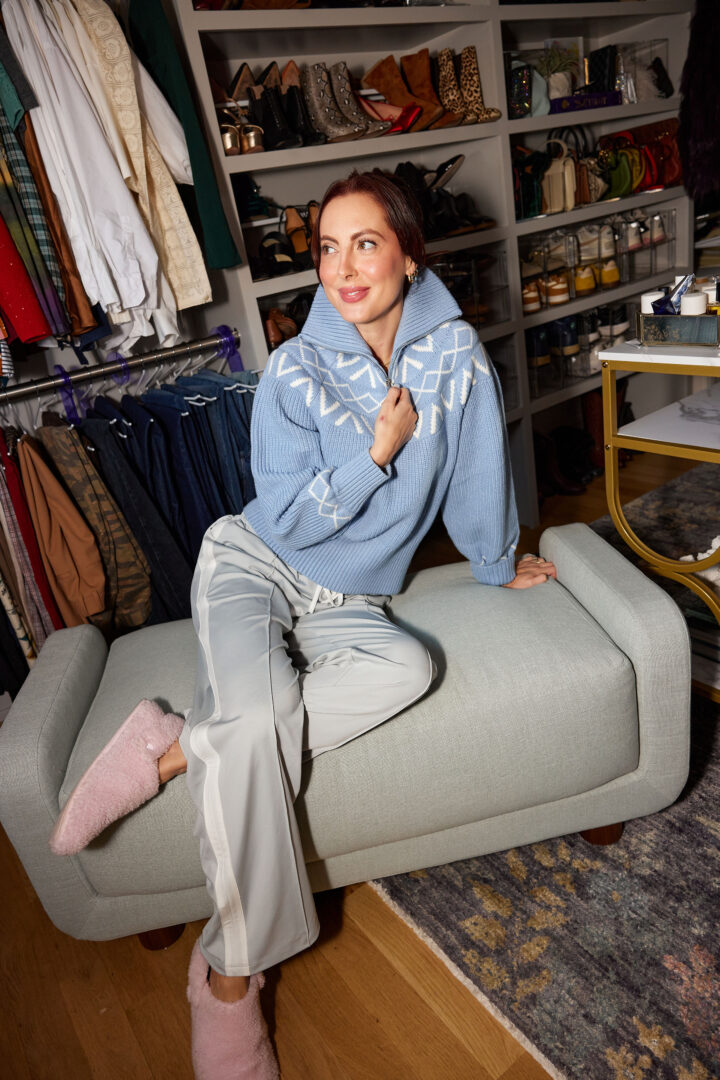 Eva Amurri shares her cozy edit and what keeps her feeling the most comfortable during the winter.